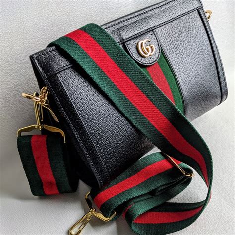 gucci bag red and green strap